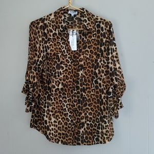 Express | The Portofino Shirt Leopard Button Up